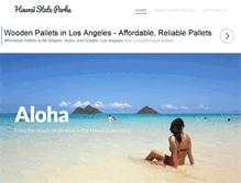 Tablet Screenshot of hawaiistateparks.org